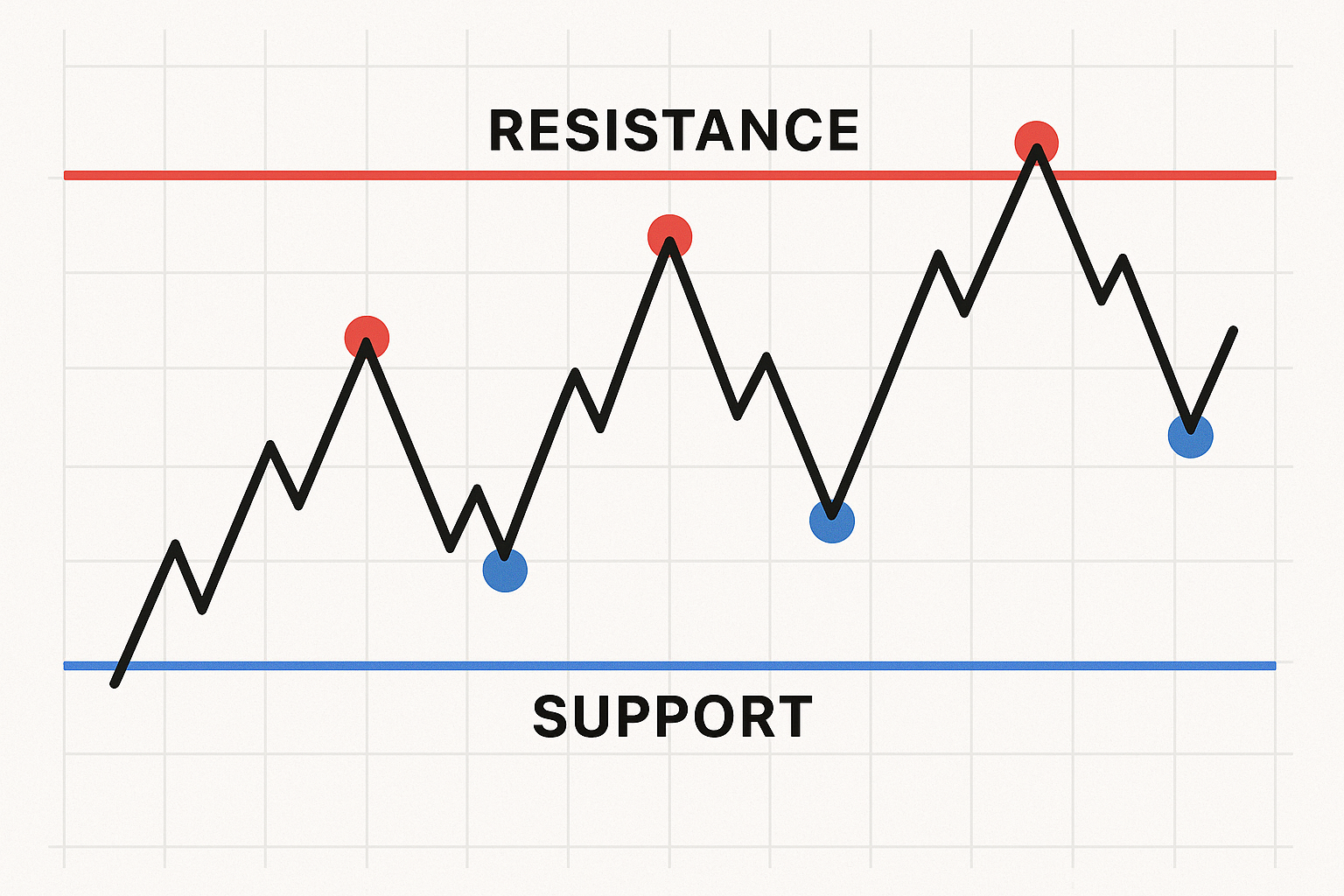 Détection algorithmique des supports et résistances