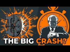 Illustration d un homme regardant sa montre devant un coffre-fort qui explose avec le texte The Big Crash