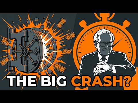 Illustration d un homme regardant sa montre devant un coffre-fort qui explose avec le texte The Big Crash