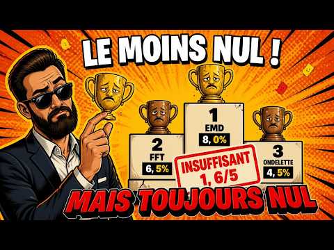 Miniature de vidéo montrant un podium avec des trophées tristes et le texte « LE MOINS NUL ! MAIS TOUJOURS NUL »